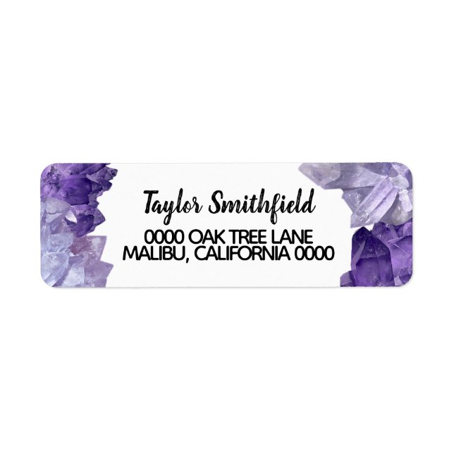 diamond return address label (Front)