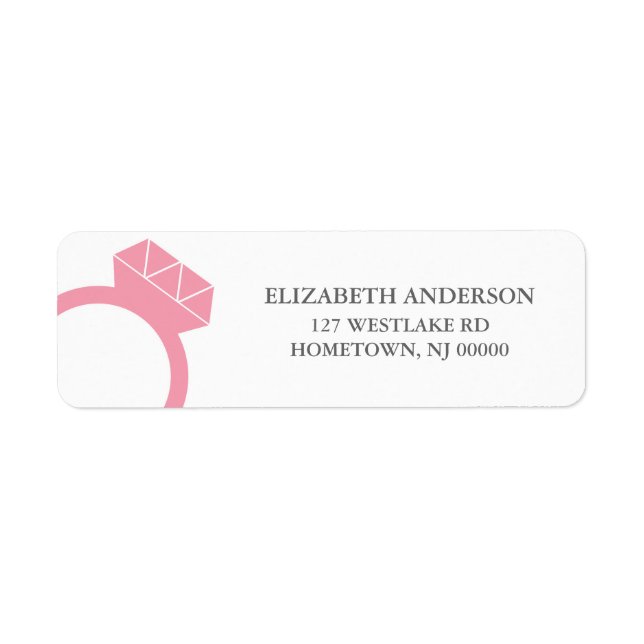 Diamond Ring Address Labels (Front)