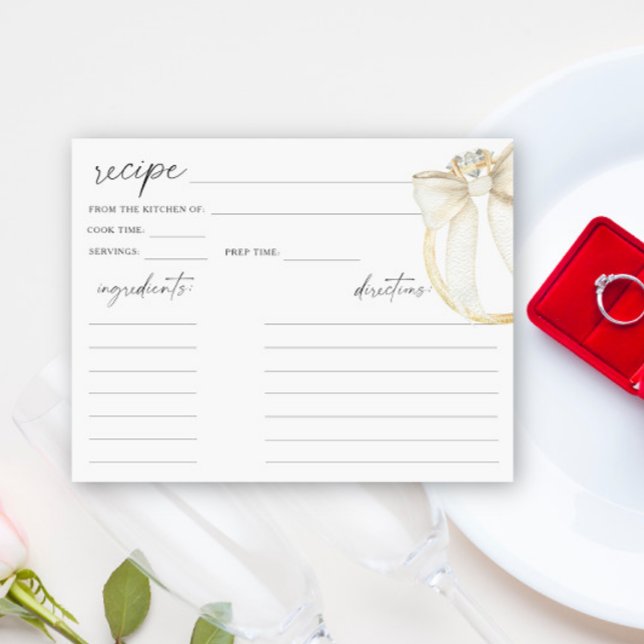 Diamond Ring and Bow bridal shower recipe (Creator Uploaded)