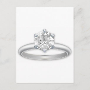 Diamond Ring Bling Clipart Postcard