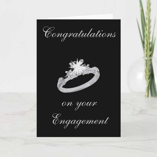 DIAMOND RING ENGAGEMENT CARD (Front)