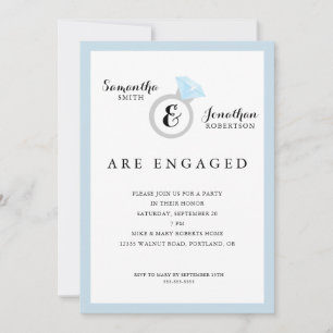 Diamond Ring Engagement Party Invitation