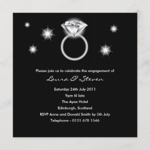 Diamond Ring Engagement Party Invitation