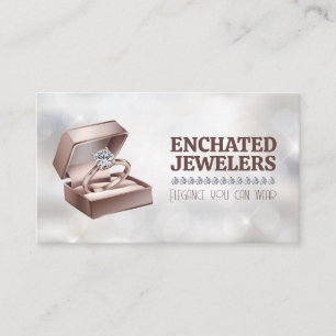 Diamond Ring in Box Jewellery Business Card