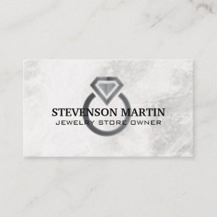 Diamond Ring   Jewellery Store Business Card