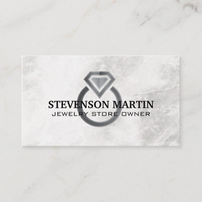 Diamond Ring | Jewellery Store Business Card (Front)