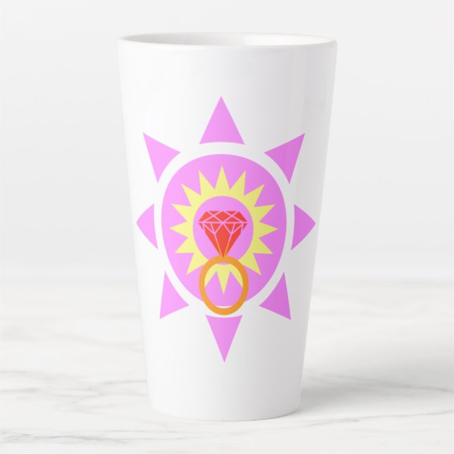 Diamond Ring Latte Mug (Front)