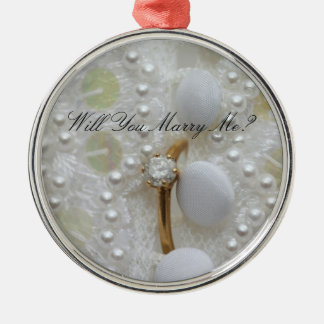 Diamond Ring Proposal Ornament