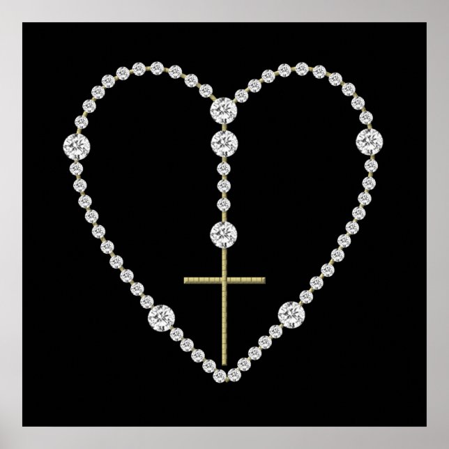 Diamond Rosary - Hail Mary Full of Grace Poster (Front)