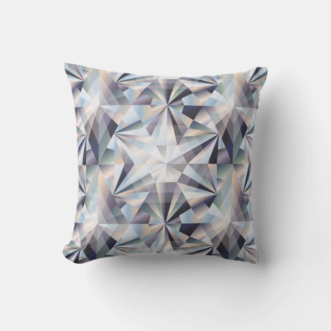 Diamond seamless background, vintage illustrationd cushion (Front)