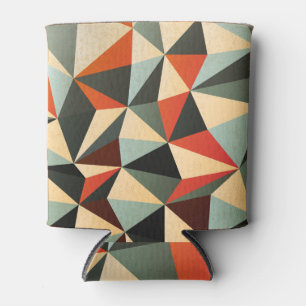 Diamond Shape: Abstract Vintage Design Can Cooler