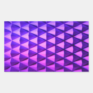 diamond shape decoration mauve purple light geomet rectangular sticker