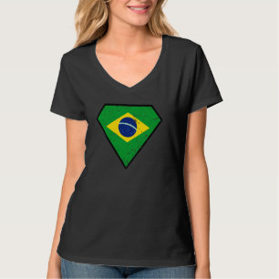 Diamond Shape Flag of Brazil. Brazilian Vintage Ef T-Shirt