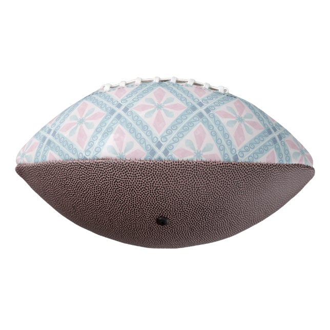 diamond shaped blue pattern american football (Rotated 270)