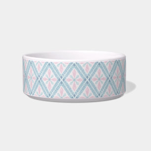 diamond shaped blue pattern bowl