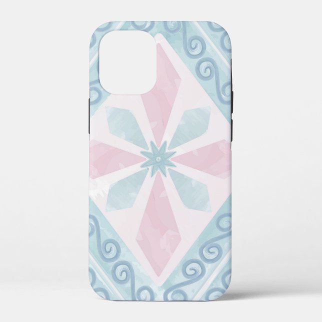 diamond shaped blue pattern Case-Mate iPhone case (Back)