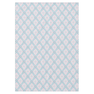 diamond shaped blue pattern tablecloth