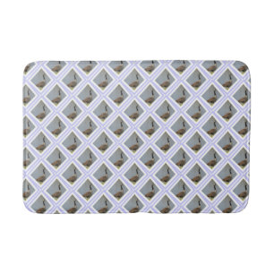 Diamond Shaped Goose By Pond Bath Mat