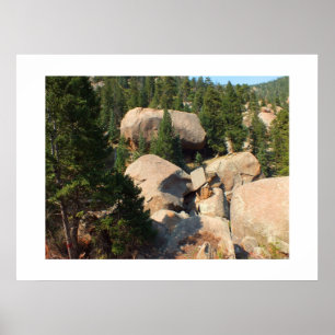 Diamond shaped rock on Pikes mountain Poster
