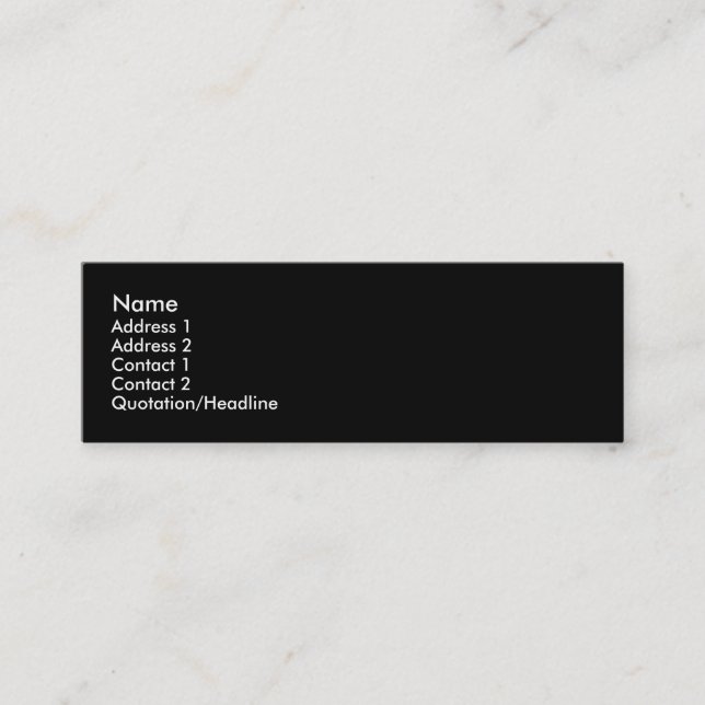 Diamond shapes mini business card (Front)