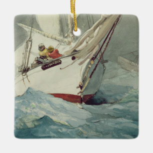 Diamond Shoal Ceramic Ornament
