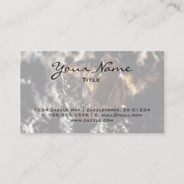 Diamond, Smoky Business Card (Front)