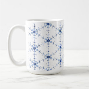 Diamond Snowflake Pattern Coffee Mug