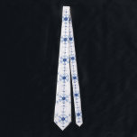 Diamond Snowflake Pattern Tie<br><div class="desc">Blue snowflakes in a diamond pattern on a white background. The snowflakes started as a photograph taken in 1909 of individual snowflake crystal. The subtle pattern is great for any winter holiday.</div>