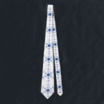 Diamond Snowflake Pattern Tie<br><div class="desc">Blue snowflakes in a diamond pattern on a white background. The snowflakes started as a photograph taken in 1909 of individual snowflake crystal. The subtle pattern is great for any winter holiday.</div>