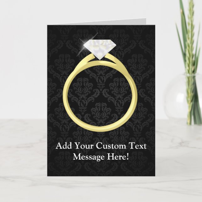 Diamond Solitaire Ring Card (Front)