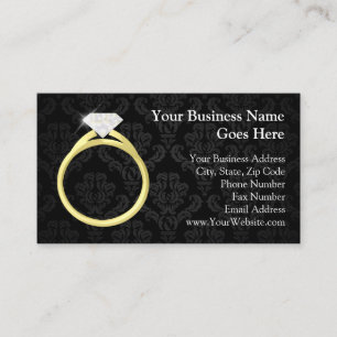 Diamond Solitaire Ring Jewellery Jeweller Wedding Business Card