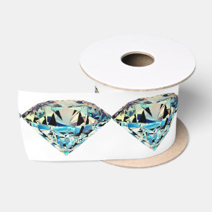 Diamond sparkle jewel elegant satin ribbon