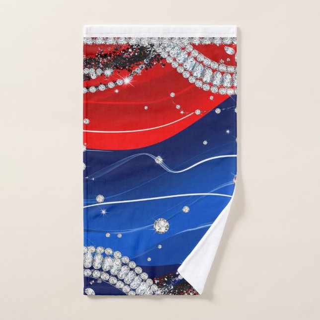 Diamond Sparkle Luxury Background Hand Towel (Hand Towel)