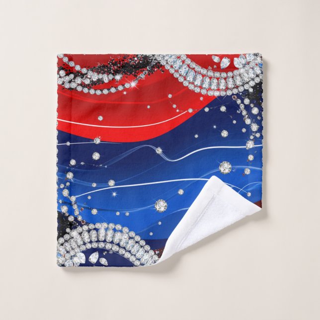 Diamond Sparkle Luxury Background Wash Cloth (Wash Cloth)