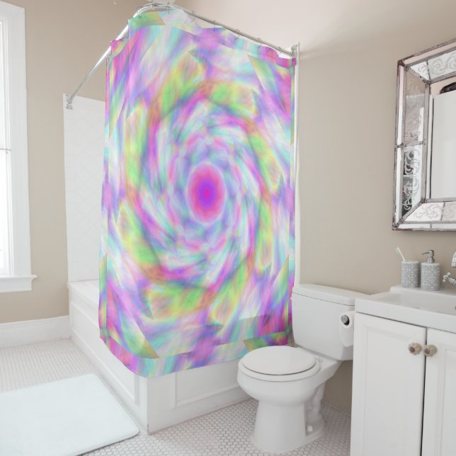 Diamond Spears 8 Shower Curtain (In Situ)