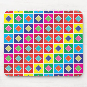 diamond square colour swatches mouse mat