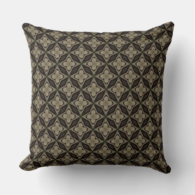 Diamond Star on Dark Stone Color Design Cushion (Front)