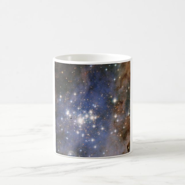 Diamond Stars in Carina Nebula Hubble Space Coffee Mug (Center)