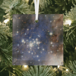 Diamond Stars in Carina Nebula Hubble Space Glass Tree Decoration