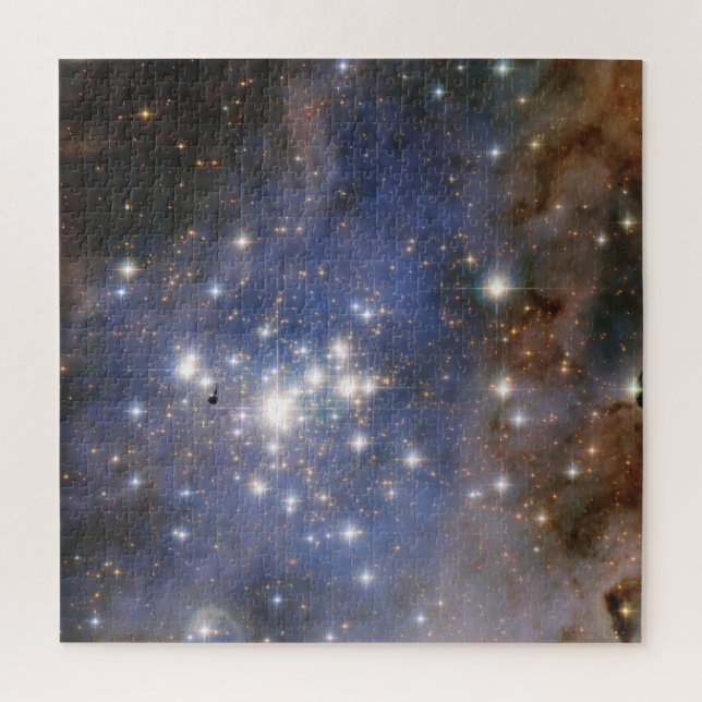 Diamond Stars in Carina Nebula Hubble Space Jigsaw Puzzle (Vertical)