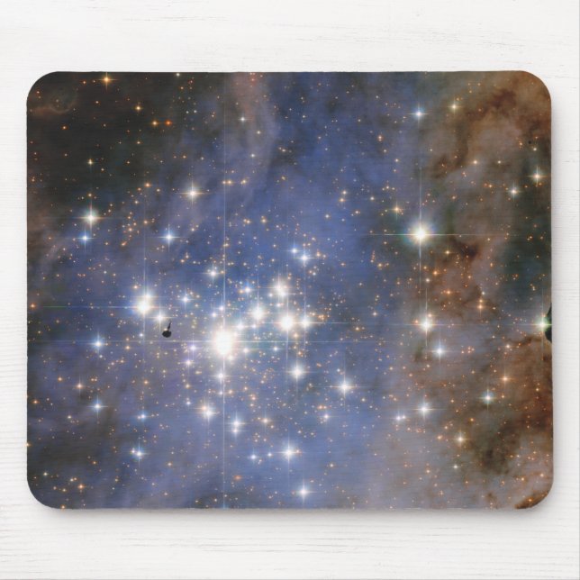 Diamond Stars in Carina Nebula Hubble Space Mouse Mat (Front)