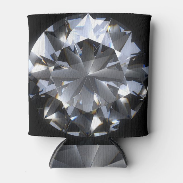 Diamond stone: black space sparkle. can cooler (Front)