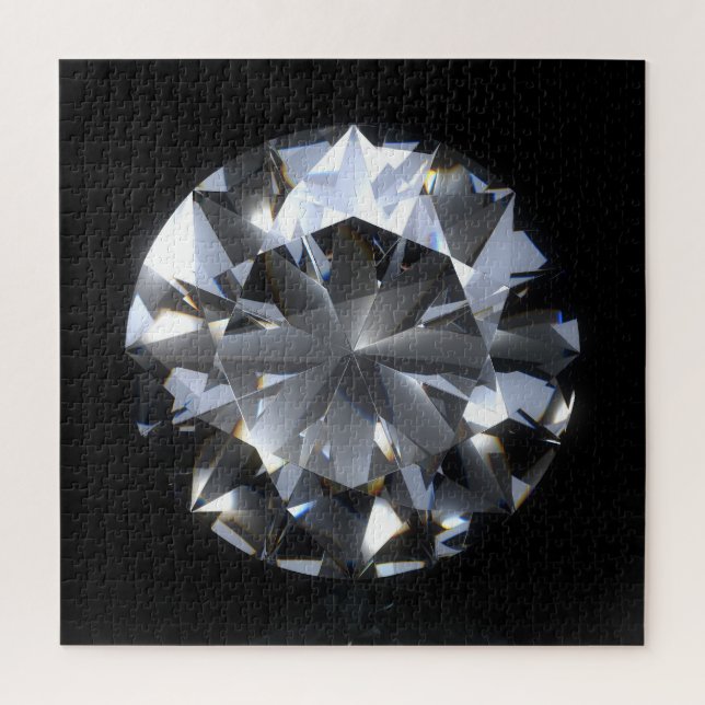 Diamond stone: black space sparkle. jigsaw puzzle (Vertical)