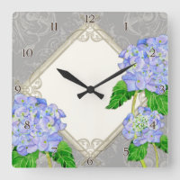 Diamond Swirl Etchings Blue Hydrangea Home Decor