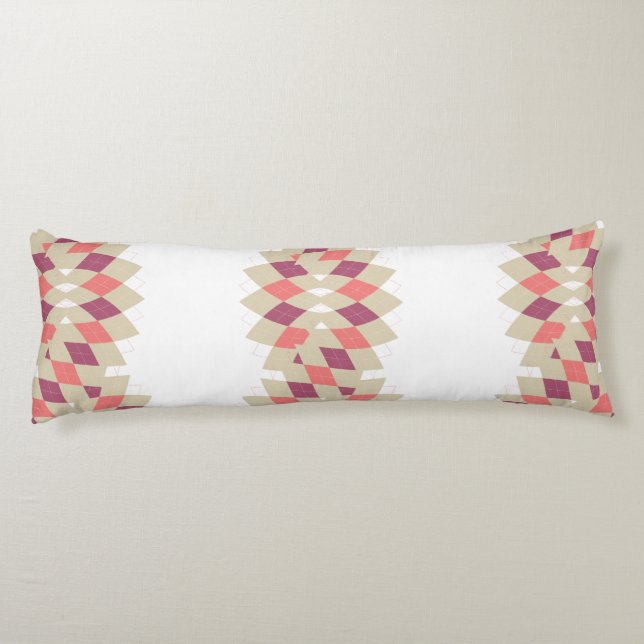 Diamond Swirl Pattern Body Cushion (Back)