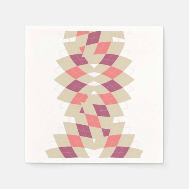 Diamond Swirl Pattern Napkin (Front)