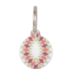 Diamond Swirl Pattern Pet Tag