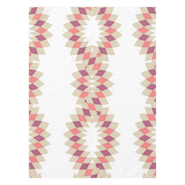 Diamond Swirl Pattern Tablecloth (Front)