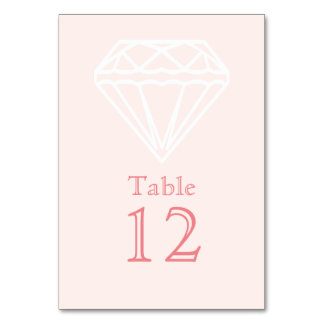 Diamond Table Number