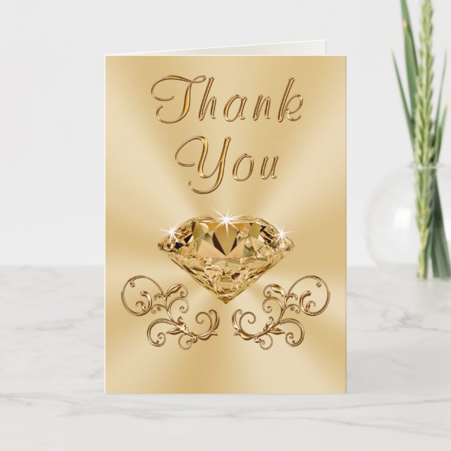 Diamond Thank You Cards for Any Occasion (Front)